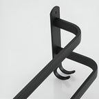 3-Tier Wall-Mounted Towel Rack | Black Aluminum Bathroom Bar-Vibee Living