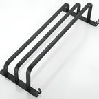 3-Tier Wall-Mounted Towel Rack | Black Aluminum Bathroom Bar-Vibee Living