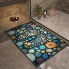 Diatomaceous Earth Bath Mat | Non-Slip Quick-Drying Stone-Print Mat-Vibee Living