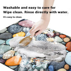 Diatomaceous Earth Bath Mat | Non-Slip Quick-Drying Stone-Print Mat-Vibee Living