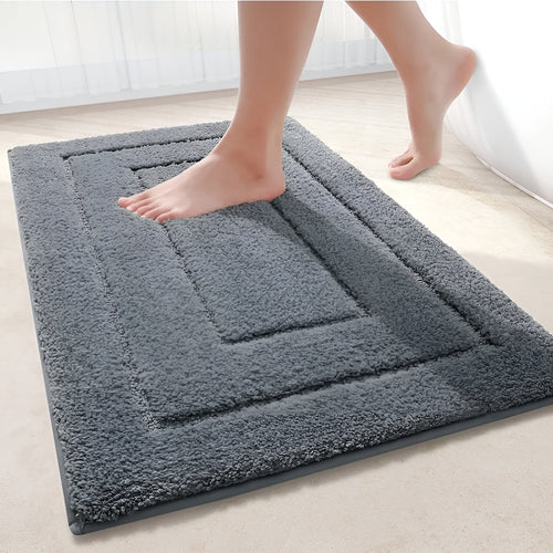 Microfiber Bath Mat | Soft Plush Non-Slip Bathroom Rug-Vibee Living