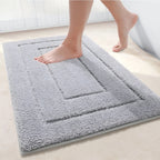 Microfiber Bath Mat | Soft Plush Non-Slip Bathroom Rug-Vibee Living