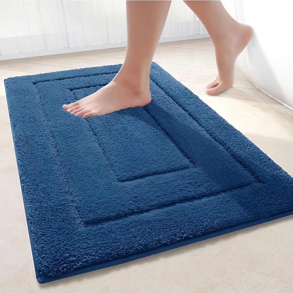 Microfiber Bath Mat | Soft Plush Non-Slip Bathroom Rug-Vibee Living