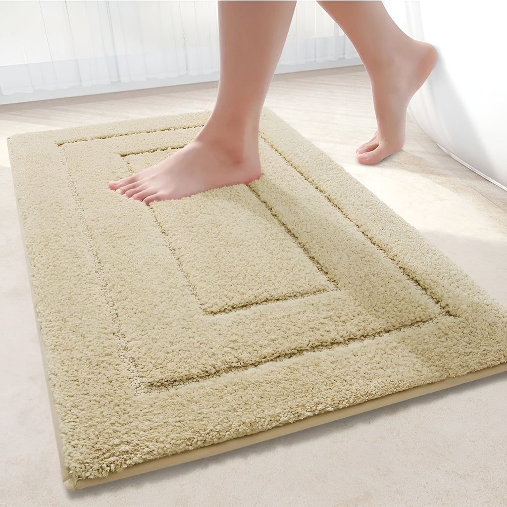 Microfiber Bath Mat | Soft Plush Non-Slip Bathroom Rug-Vibee Living