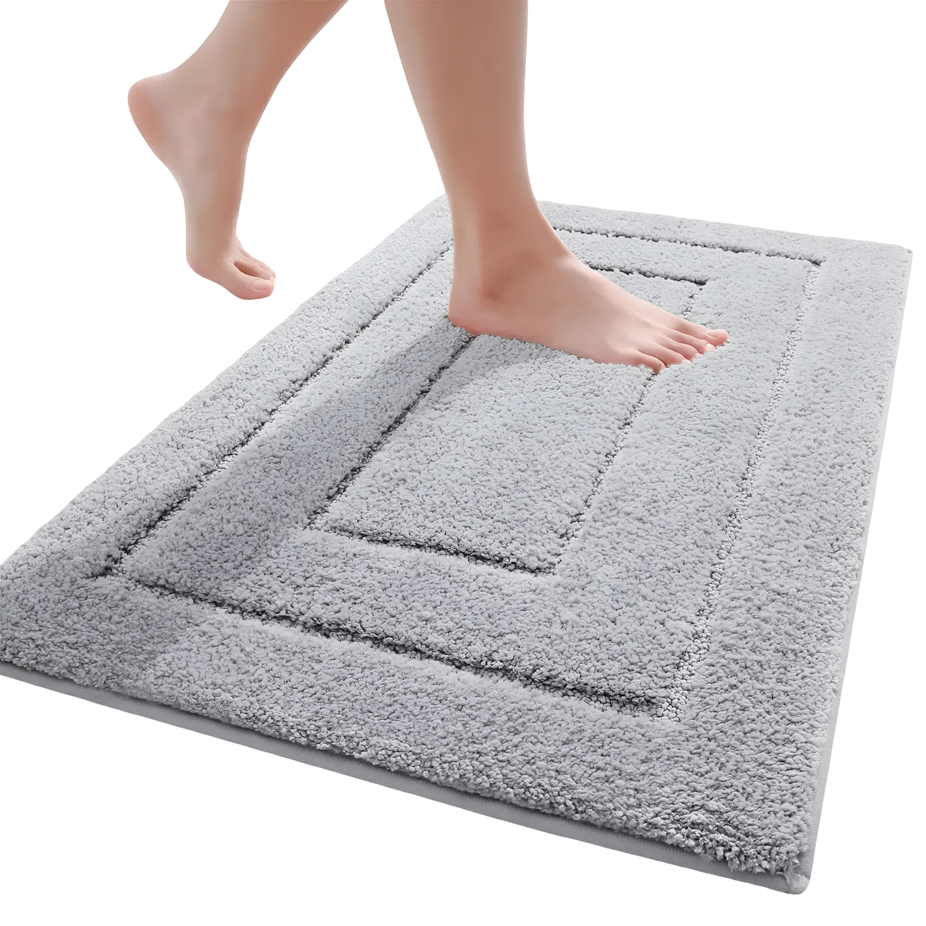 Microfiber Bath Mat | Soft Plush Non-Slip Bathroom Rug-Vibee Living