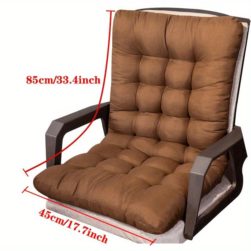 Outdoor Chair Cushion | Extended Back Seat Pad for Patio & Dining Chairs-Vibee Living