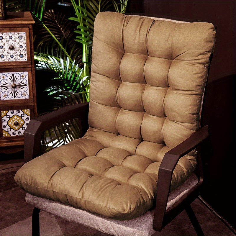 Outdoor Chair Cushion | Extended Back Seat Pad for Patio & Dining Chairs-Vibee Living