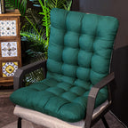 Outdoor Chair Cushion | Extended Back Seat Pad for Patio & Dining Chairs-Vibee Living
