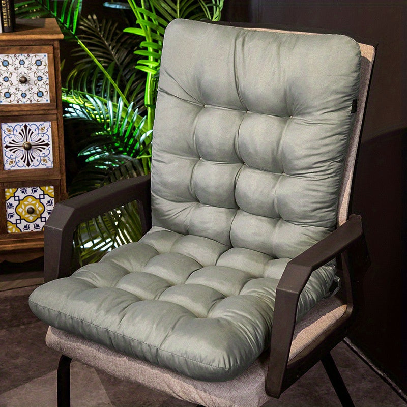 Outdoor Chair Cushion | Extended Back Seat Pad for Patio & Dining Chairs-Vibee Living