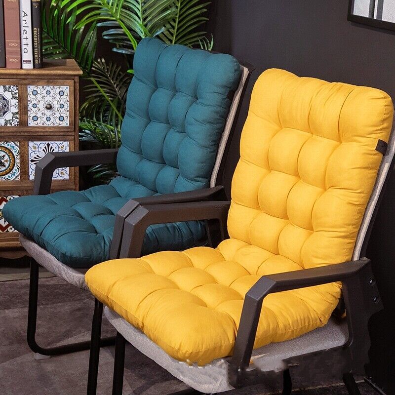 Outdoor Chair Cushion | Extended Back Seat Pad for Patio & Dining Chairs-Vibee Living