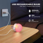 Rechargeable RGB LED Lamp | E27 Colour-Changing Bulb with Remote-Vibee Living