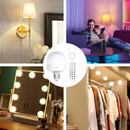 Rechargeable RGB LED Lamp | E27 Colour-Changing Bulb with Remote-Vibee Living