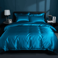 Satin Silk-Feel Duvet Cover Set | Cooling Bedding with Matching Pillowcases-Vibee Living