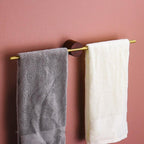Single Bar Towel Rack | Wall-Mounted Rail with Central Mount-Vibee Living