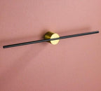 Single Bar Towel Rack | Wall-Mounted Rail with Central Mount-Vibee Living