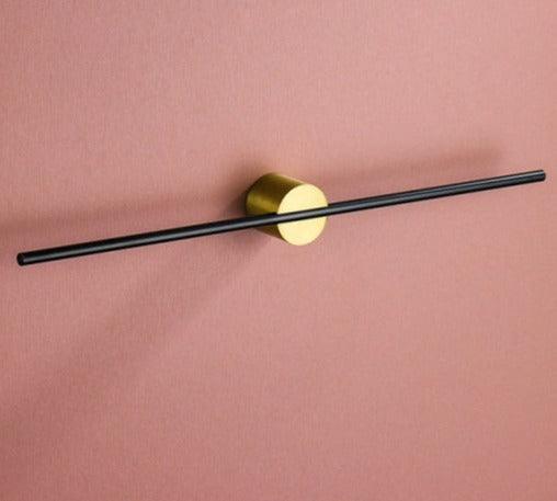 Single Bar Towel Rack | Wall-Mounted Rail with Central Mount-Vibee Living