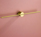 Single Bar Towel Rack | Wall-Mounted Rail with Central Mount-Vibee Living