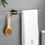 Single Bar Towel Rack | Wall-Mounted Rail with Central Mount-Vibee Living